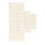 Tapis pour salle de bain l 21 po x L 34 po, 100%, motif rayé, envers antidérapant 21 po x 34 po, rayé, décoloré, teinté antidérapant, lavage en machine