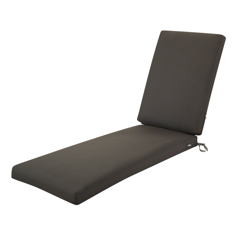 Jaylon Outdoor Chaise Lounge Cushion, Espresso, 3"H x 21"W x 72"D