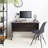  Farmhouse Composite Wood Writing Desk in Rustic Gray Finish