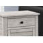 Table d'appoint transitionnelle avec tiroir de rangement - Table de chevet ou table d'appoint pour chambre à coucher en placage gris