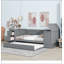 Daybed With Storage Arms, Trundle And Charging Station-1908123666