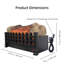 Foyer électrique encastrable 20 po, ensemble de bûches 3D, autoportant, certifié CSA / UL, 1400 W / 5000 BTU, protection contre les surchauffes / fusibles, télécommande / minuterie, intérieur