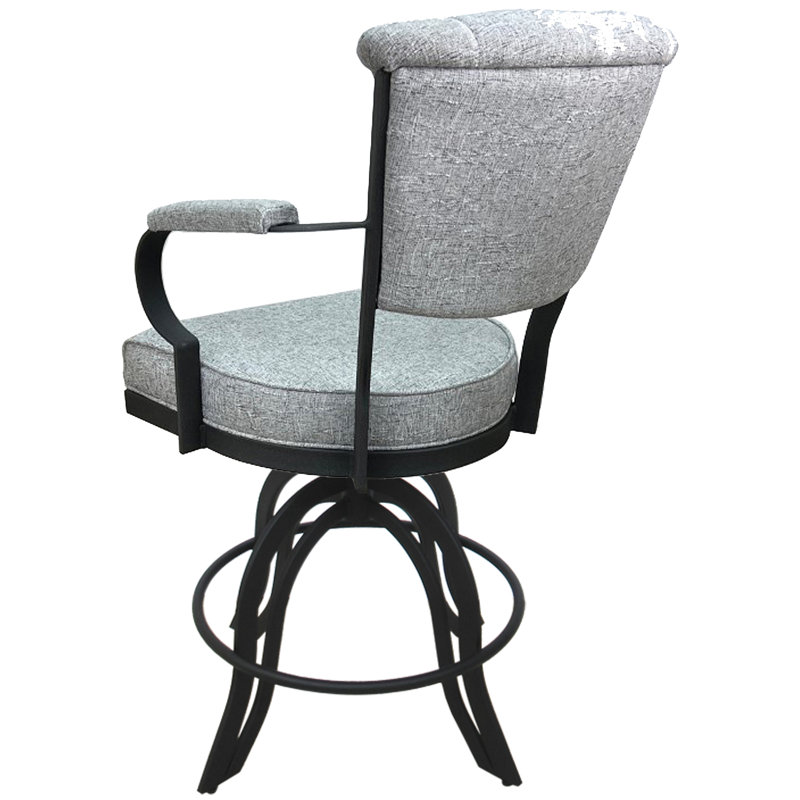 Tabouret de comptoir pivotant Racégal, Ardoise, Gris, Tabouret de bar (siège d’une hauteur de 30 po)