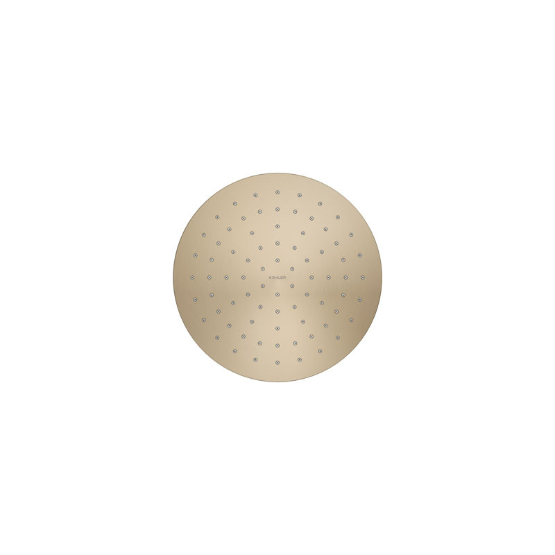 Contemporary Rain Shower Head, 1.75 GPM, Vibrant Brushed Bronze, Round 