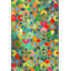 Tapis vert lavable à motif tissé à motif brodé vert-60455304
