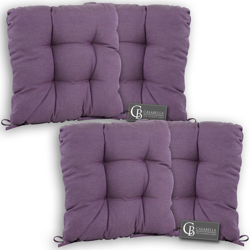 Comfortable Garden Seat Cushion, Purple