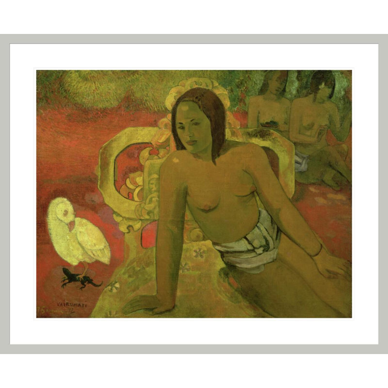 Vairumati par Paul Gauguin - Estampe numérique encadrée, H 33,5 po x l 40,59 po