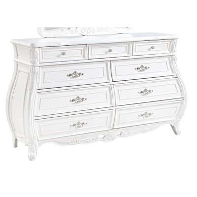 Commode 9 tiroirs de style moderne en bois