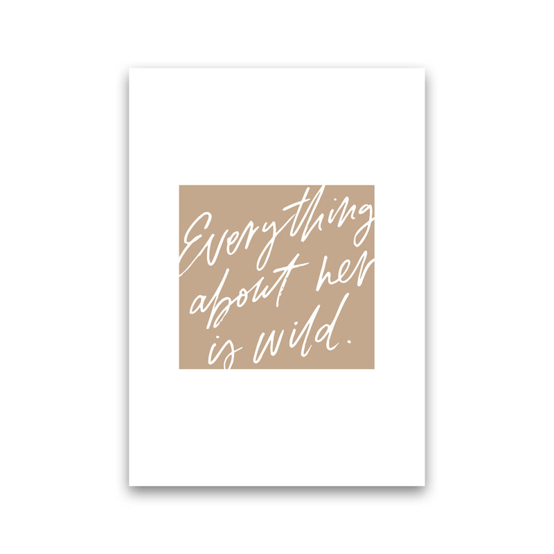 Everything About Her by Planeta444 - Print, No Framed, 30cm H x 21cm W x 1cm D
