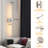 Brushed Nickel Dimmable LED Battery Operated Wall Sconces-92183504