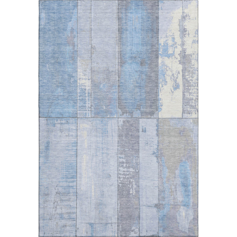 Premium Machine Washable Crestover AMF1877 Geometric Rug, Rectangle 2'6" x 3'10"