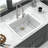 25x22" White granite composite Drop-in kitchen sink