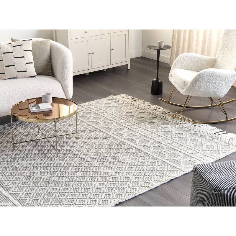 Sliger Geometric Hand Woven Area Rug, Rectangle 200 x 300cm