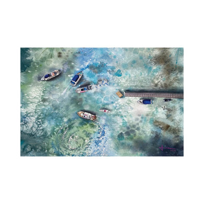 Dock by Liam Kumawat - Wrapped Canvas Painting