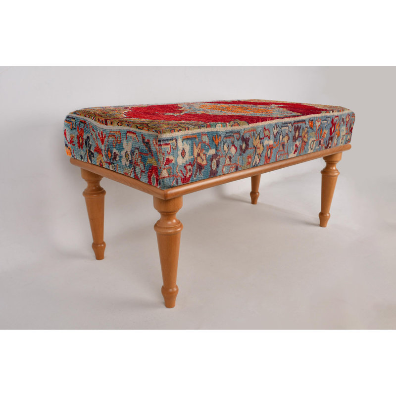 Banc médaillon, banc assis, banc repose-pieds, banc rembourré, banc tapis turc, banc Kilim, banc de décoration intérieure, banc fabriqué à la main