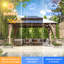 Pavillon de jardin permanent en métal P 12 pi Florence