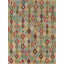 Tapis oriental à motif géométrique Kilim All-Over 8 x 10