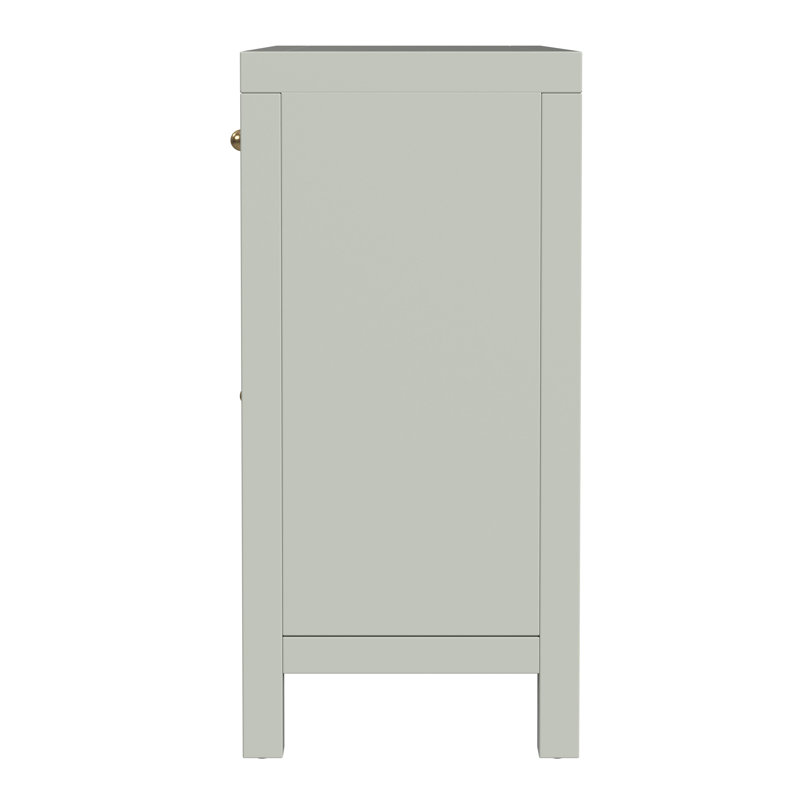 Nora 54 in. W Wood 1 Drawer 2 Door Accent Storage Cabinet, Sage Green