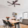 132cm LED Ceiling Fan with Dimmable Light Kit and Remote