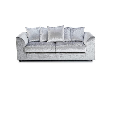 100% Crushed Velvet 3 Seater Sofa