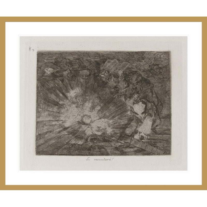 Si resucitará? (Will she rise again?) Plate 80 from Los desastres de la guerra (The Disasters of War) by Francisco de Goya - Giclee Framed Print