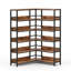Bibliothèque de coin 6 niveaux avec buffets pour le bureau à domicile