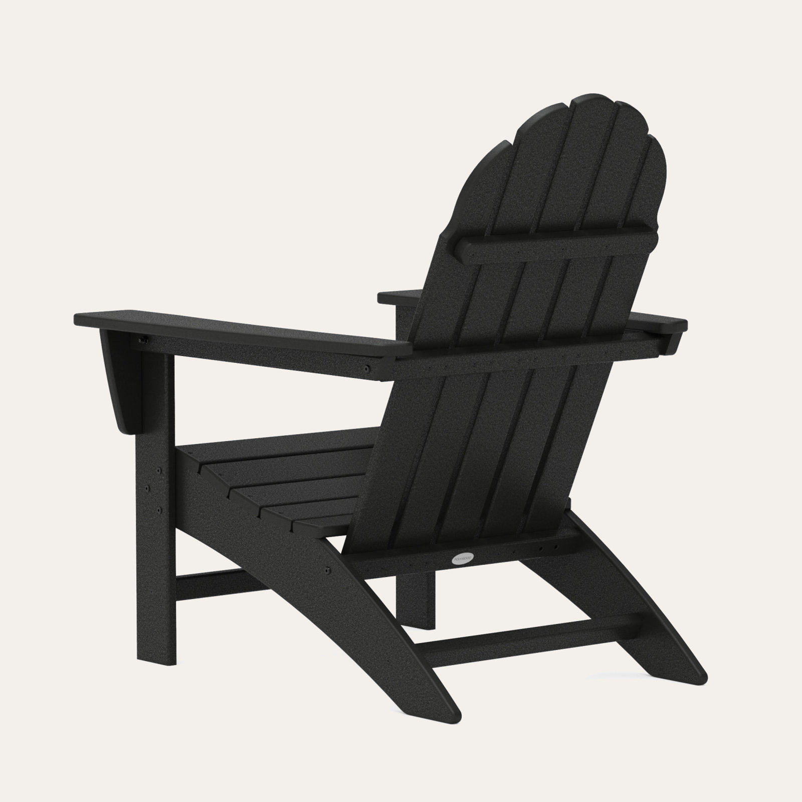 POLYWOOD® Vineyard Adirondack Chair, Black