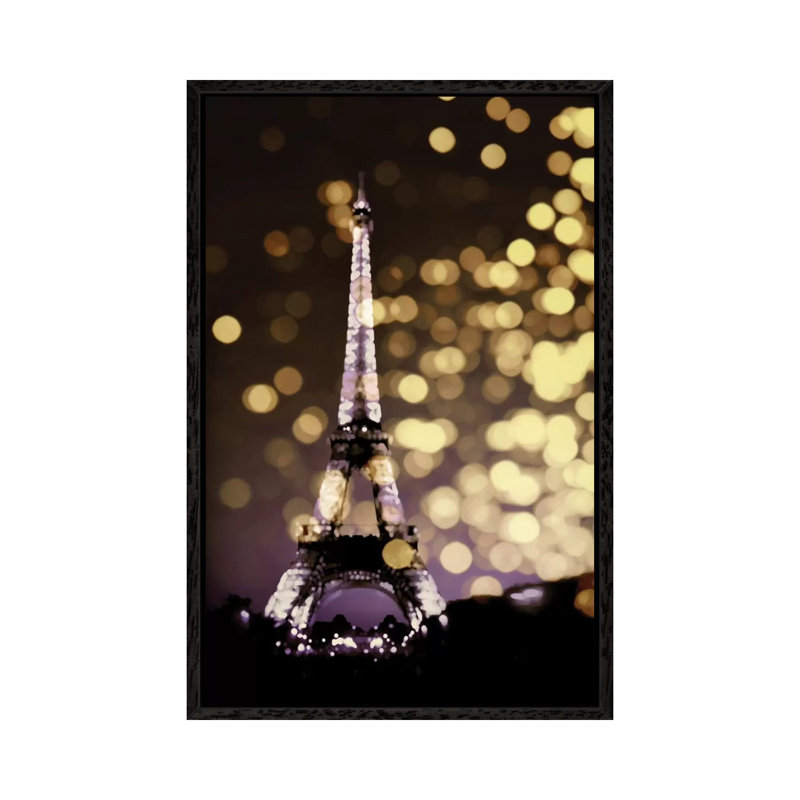 Icon-Paris by Kate Carrigan - Print on Canvas, Black Framed Canvas, 152.5 cm H x 101.5 cm W