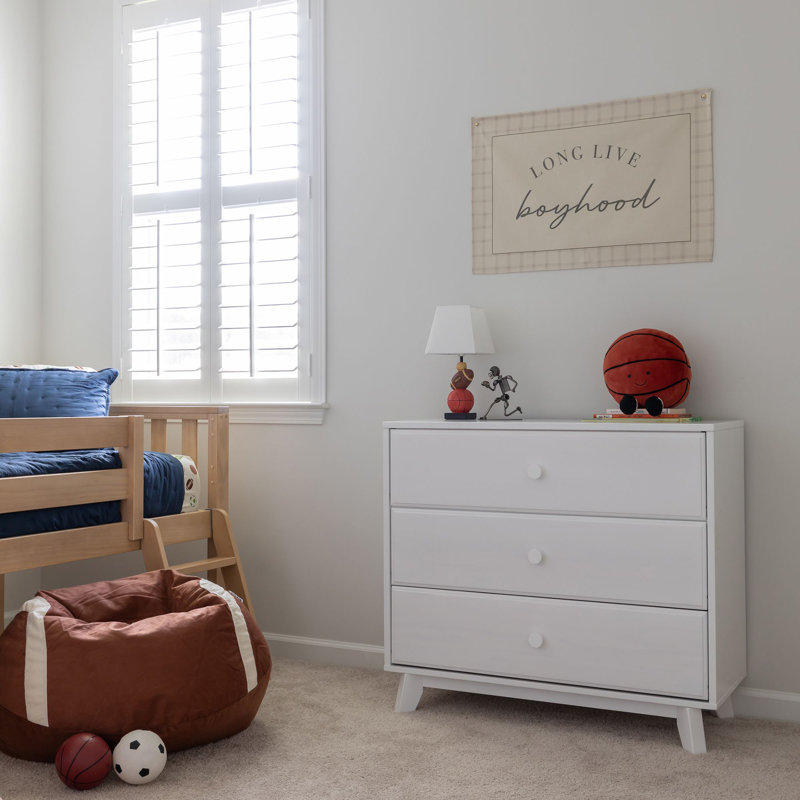 Commode 3 tiroirs Adrundhati, Gris