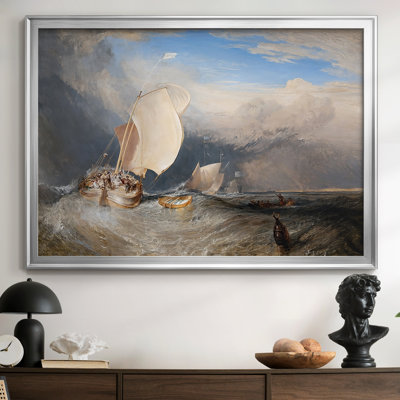 Bateaux néerlandais dans une tempête (la pièce de mer de Bridgewater) -J.M.W. Toile tendue avec châssis Turner, 1801