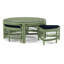 Raffles Rattan Cocktail Table with Benches-71441857-71441903