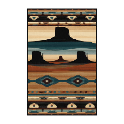  Tapis lavable Mesa and Butte Southwestern