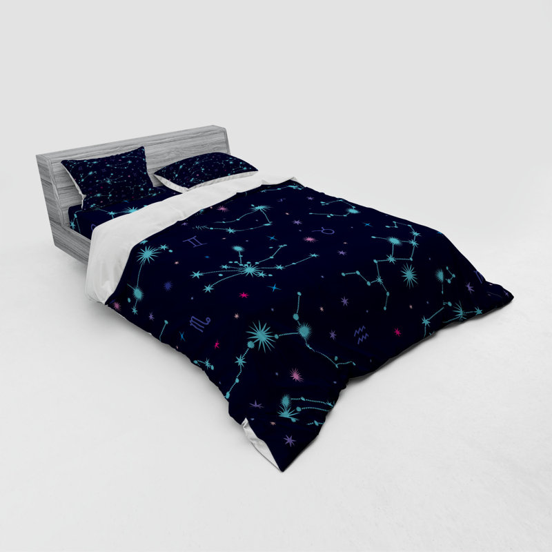 Polyester Abstract Duvet Cover, Queen Duvet Cover + 3 Additional Pieces