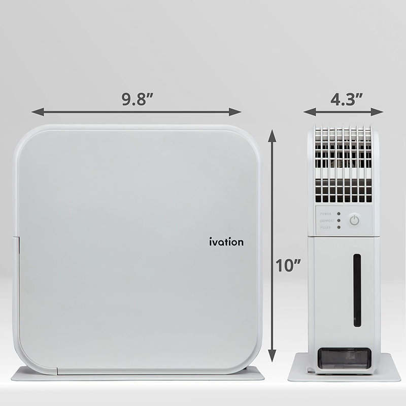 Ivation 0.9 Pints Table Top Dehumidifier for Rooms up to 30 Cubic Feet