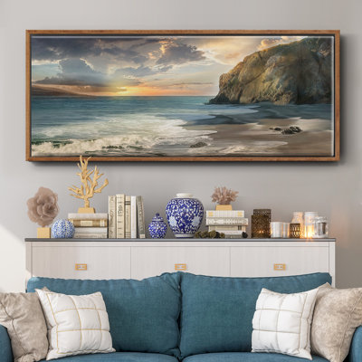Private Cove- Framed Canvas