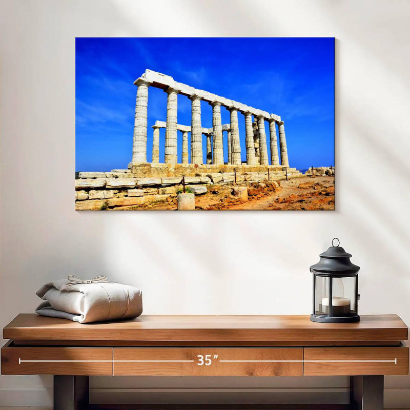 Adella Temple Of Poseidon, 16" H x 24" W