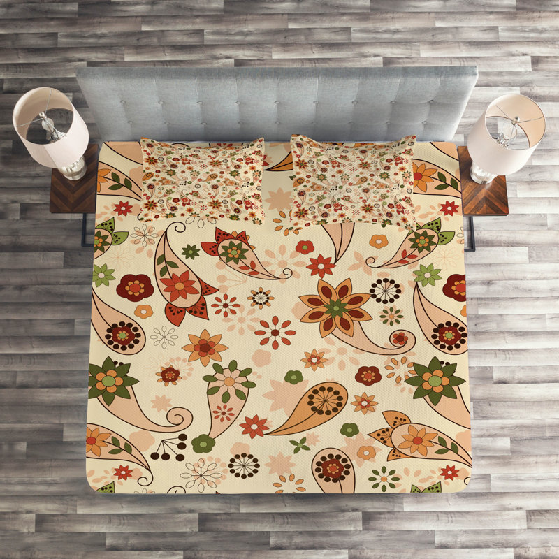 Modern & Contemporary Paisley Coverlet