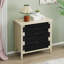 Buffet 3 tiroirs avec portes à décor naturel et tablettes réglables
