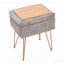 Anabella 48cm Rectangle Upholstered Storage Ottoman Vanity Stool-108426483