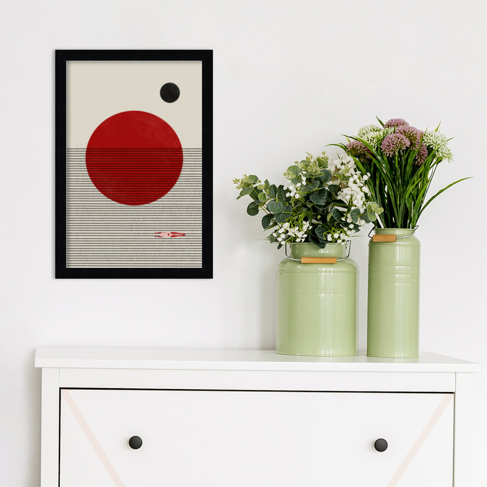 Swimming to You Print, 17" H x 12" W x 1" D, Black