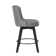 Arleine Swivel Upholstered Counter Stool with Solid Wood Frame