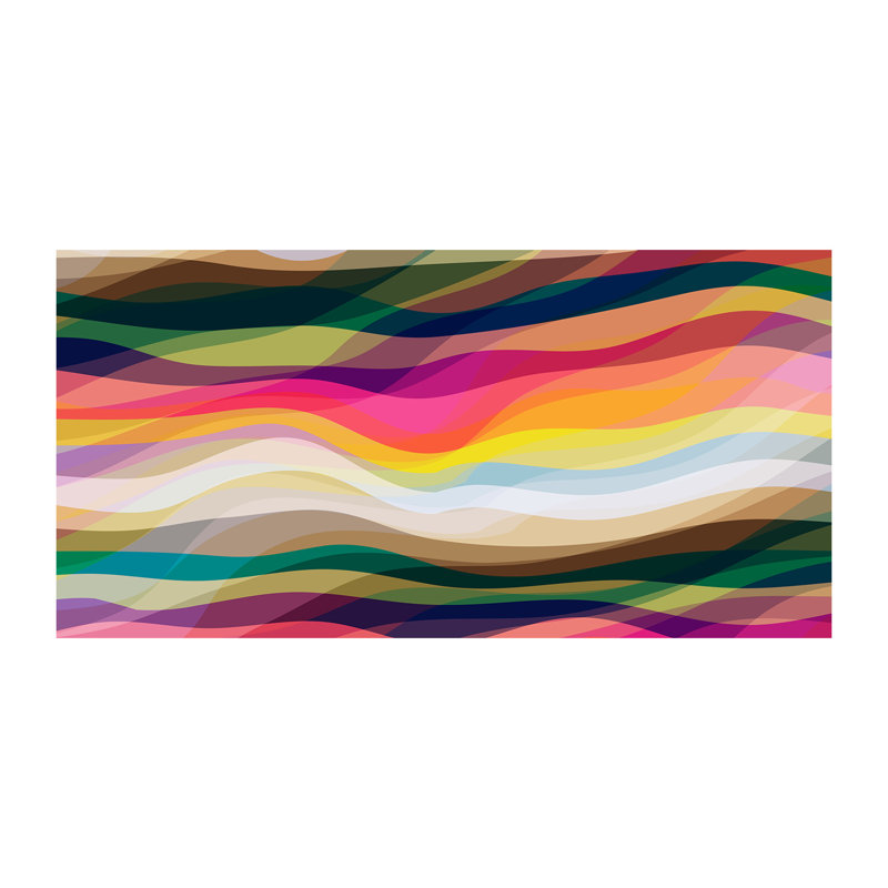 Waves Abstraction - Wrapped Canvas Print