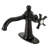 Kingston Brass Fuller Single-Handle 1-Hole Deck Mount Bathroom Faucet with Push Pop-Up and Deck Plate-66069203-69976283
