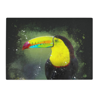 Tempered Glass Resting Toucan Chopping Board