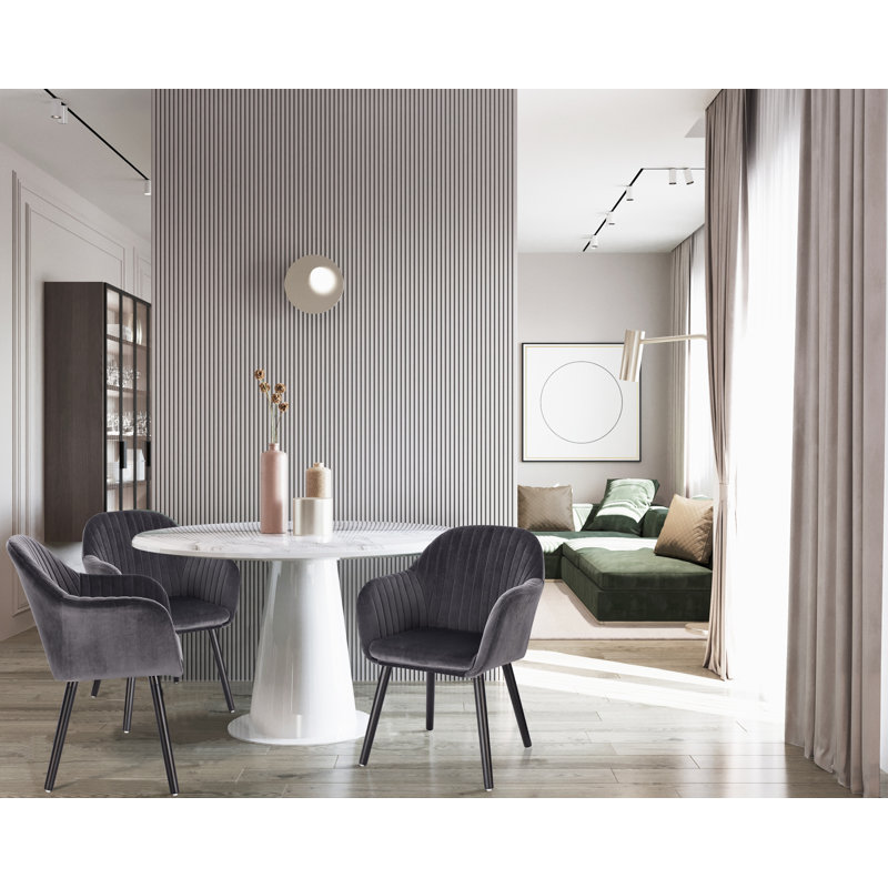 Deana Upholstered Dining Chair, Grey