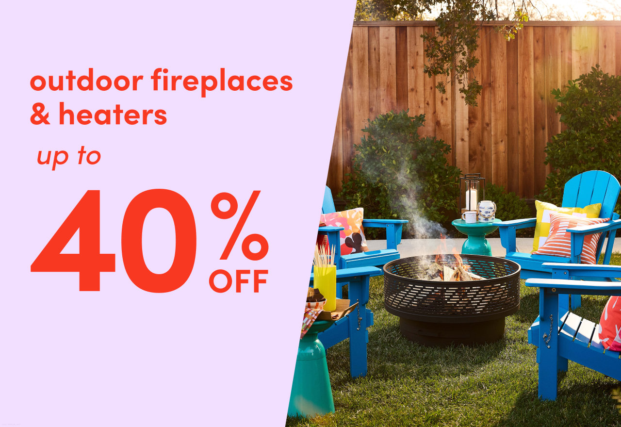outdoor fireplaces & heaters clearance