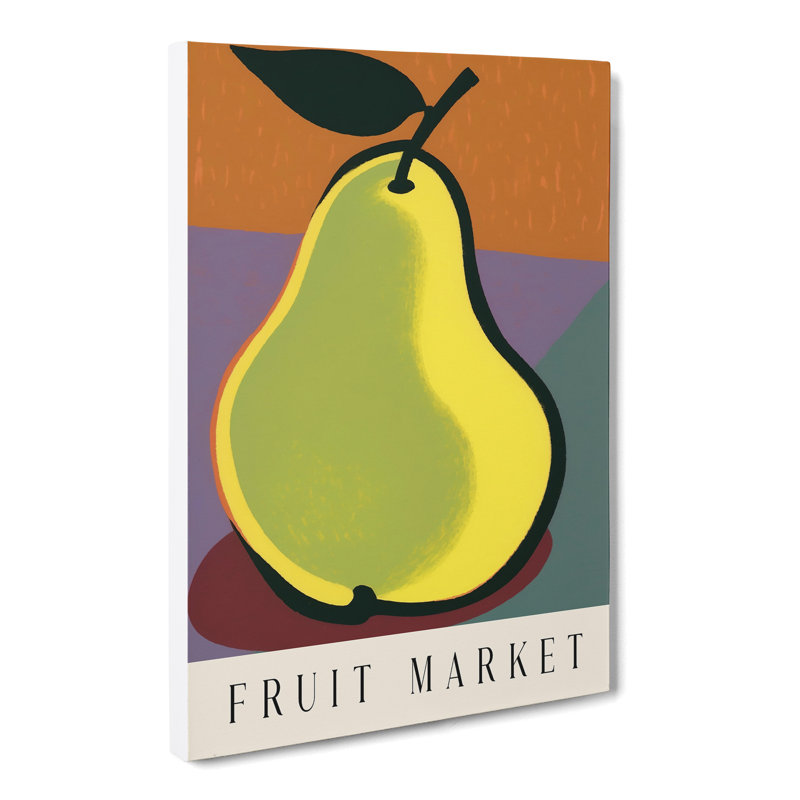 Pear Fruit Market Exhibition Vol.1 - Wrapped Canvas Print, 76cm H x 50cm W x 3cm D
