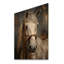White Horse équestre dualité II sur bois-624631345