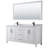 Daria 72'' Double Bathroom Vanity with Carrara Marble Top-97900761-97900764-97900767