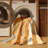 Machine Washable Orkan Cape Town Table Mountain Art Deco Arc Rug in Brown – Beige Binding-1228470596